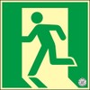 Green Cross 068831 Medium Brightness Luminous Evacuation Exit Guide Sign,
