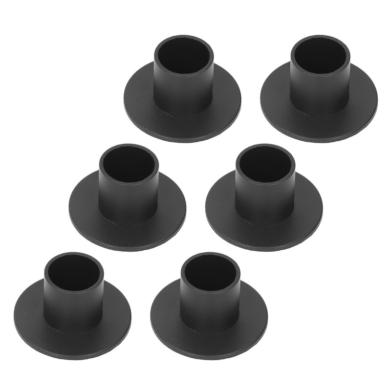 6Pcs Black Taper Candle Holder Matte Candle Candlestick Holder Stand