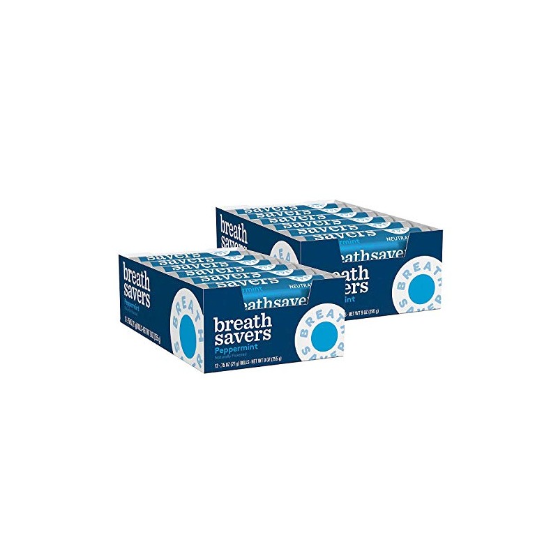 Breathsavers Peppermint Mints, 24-Count (2 Pack of 12)