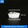 White Drain Stoppers, Bath Sink Plug, Rubber Seal Plugs Covers