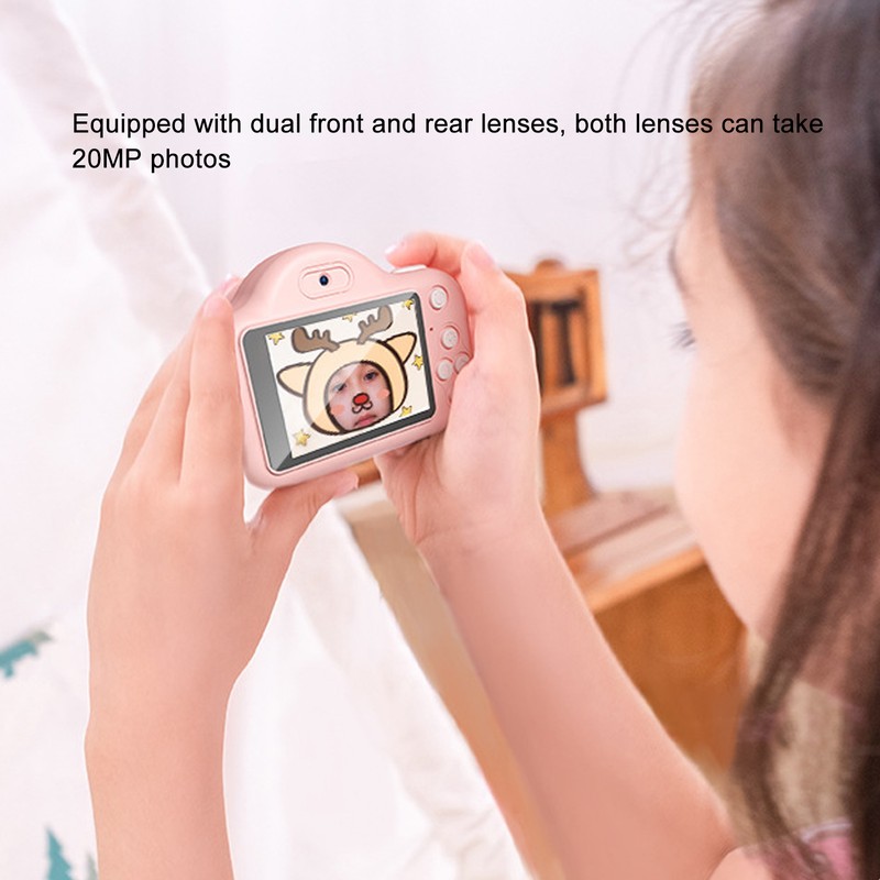 20MP Children HD Camera Front Rear 2 Lens USB Charging
