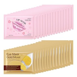 Rosardene Eye Mask & Lip Mask 30PCS，Smooth Your Eyes and Lip
