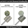 24pcs Diamond Drill Grinding Bit Compatible with Dremel Diamond File