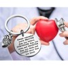 WSNANG Anatomical Heart Keychain Braver Stronger Smarter Than You Think
