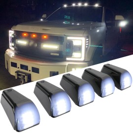Dreamizer 5X For Ford F150 F250 F350 Solar Powered Wireless Roof 12 LED Cab Lights White