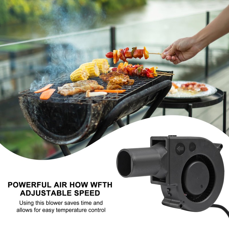97mm x 33mm BBQ Fan 12V Blower with 110V/120V Variable