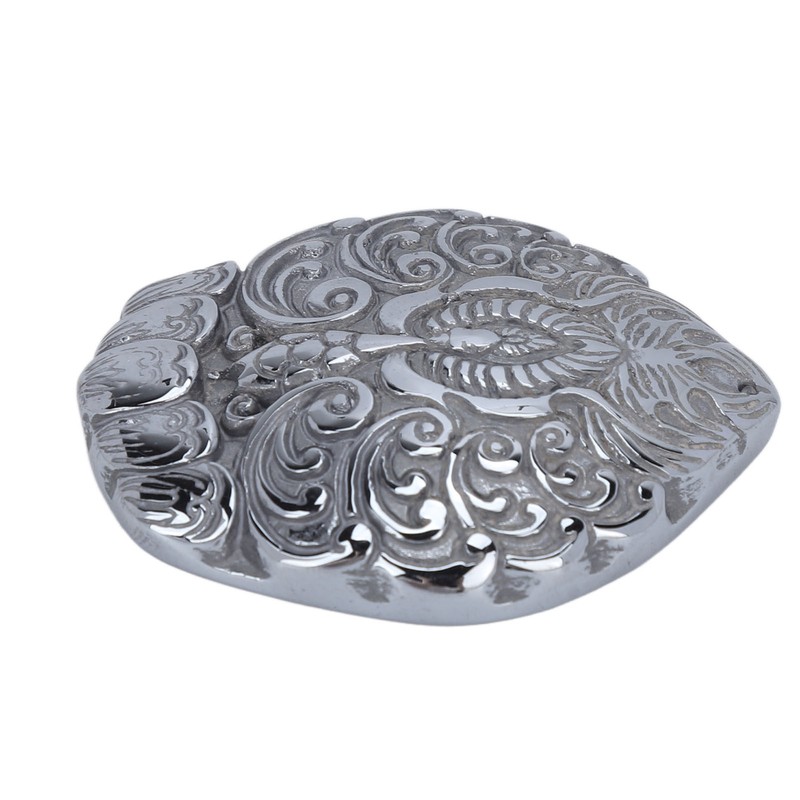 Natural Terahertz Pendant Peacock Pattern Carved Energy Stone Hanging Ornament