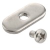 VTurboWay 4 Pcs 316 SS Kayak Rail/Track Screws, Track Nuts