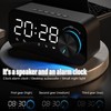 Bluetooth Speaker Alarm Clock Radio Digital LED Display Subwoofer Mini
