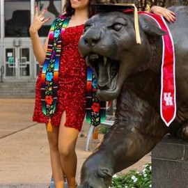 Hand Embroidered Graduation Stole