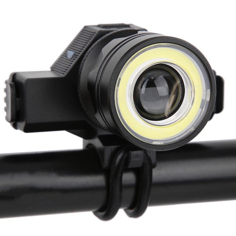 Bicycle Zoom Aluminium Alloy Headlight Detachable Bike Cycling Warning Light