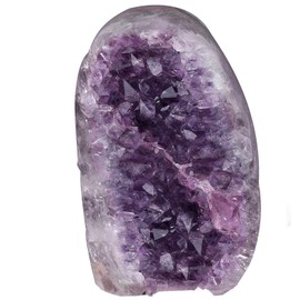 KYEYGWO Natural Amethyst Druze Segment Raw Piece, Irregular Natural Piece Decorative Stones Druze Piece, Reiki Healing Crystal Cluster Specimen Gemstone Fengshui Ornaments