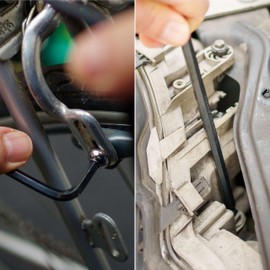 Hexagon Socket Key, 1 Piece, Hex SW 6 mm, Tool-Resistant Steel, Tool Wrench with Ball Head for Tilt Mounting, Professional Allen Key Hexagon, Hex Key 6 mm Wrench Width