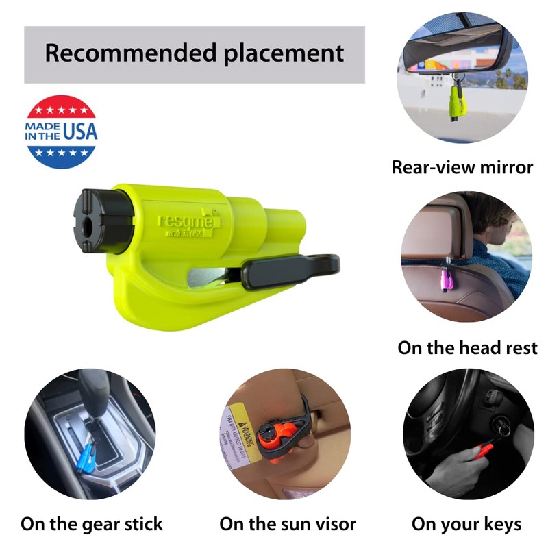 resqme, Inc. 04.100.02 resqme The Original Keychain Car Escape Tool,