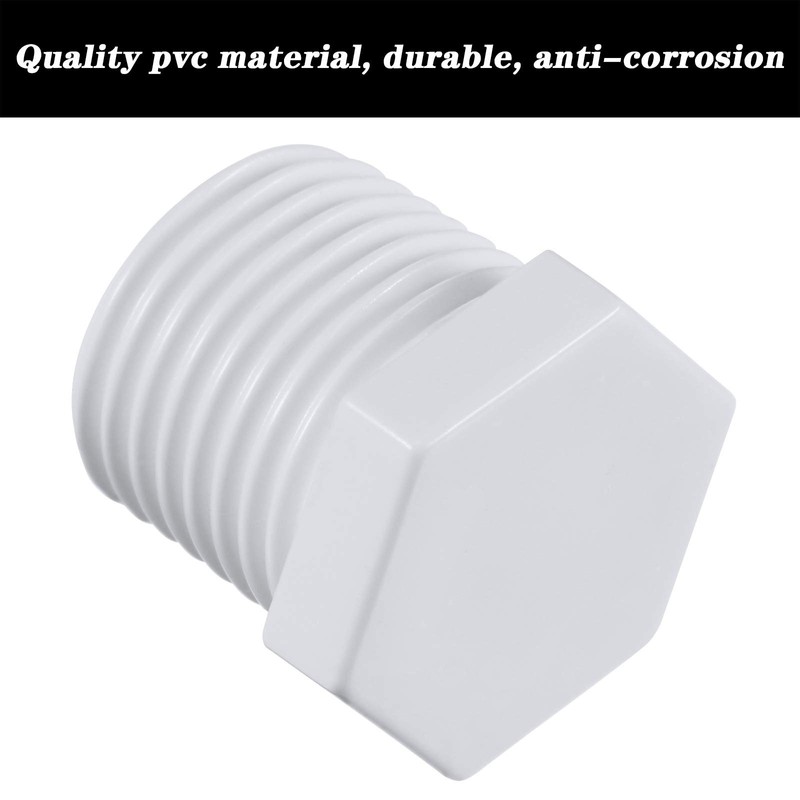 6 Pieces RV Hot Water Heater Drain Plug with Tape,
