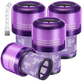 TOPALL Vacuum Filter for Dyson V12,HEPA Filter Replacement,Vacuum Accessories,Compatible with Dyson V12 Origin,Detect Slim,Slim+,Detect Slim Absolute, #971517-01 (4 P)