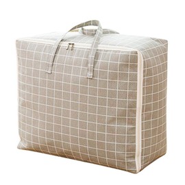 Bed Bag with Double Zip Storage Bag Waterproof Moving Bag Duvets Cushion Carry Bag Large Capacity Clothes Storage with Handle Transport Bag Durable