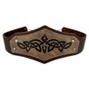 HOEACXY Medieval Renaissance Accessories Faux Leather Viking Headpiece Costume Leather