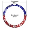 Watch Bezel Insert Blue Black Red 38mm Ceramic Bezel Aluminum