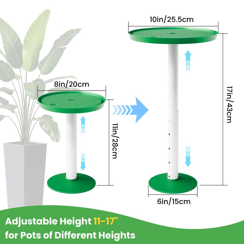 Somcthao Adjustable Height Planter Inserts for Large Pots, Tall Tapered