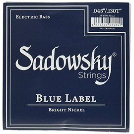 Sadowsky Blue Label Base String Nickel String 5 String 045-130 SBN45B Blue