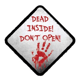 EROSPA® Sticker Car Motorcycle Dead Inside! Dont Open Car Sticker