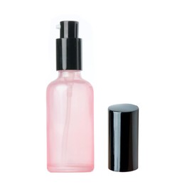 1PC 3.4oz 100ML Pink Glass Empty Upscale Press Pump Bottles Jar Pot Vial Tube Containers For Makeup Lotion Serum Face Cream Facial Cleanser Toner Liquid Cosmetics Essential Oil Emulsion