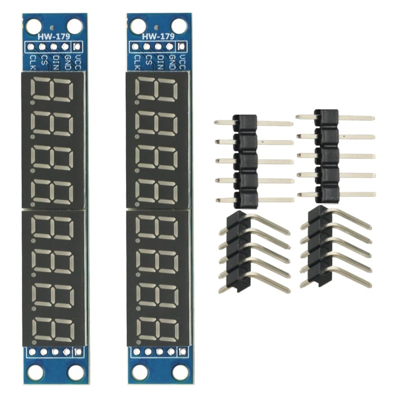 2Pcs MAX7219 Led Module 8-Digit Digital LED Display 7 Segment