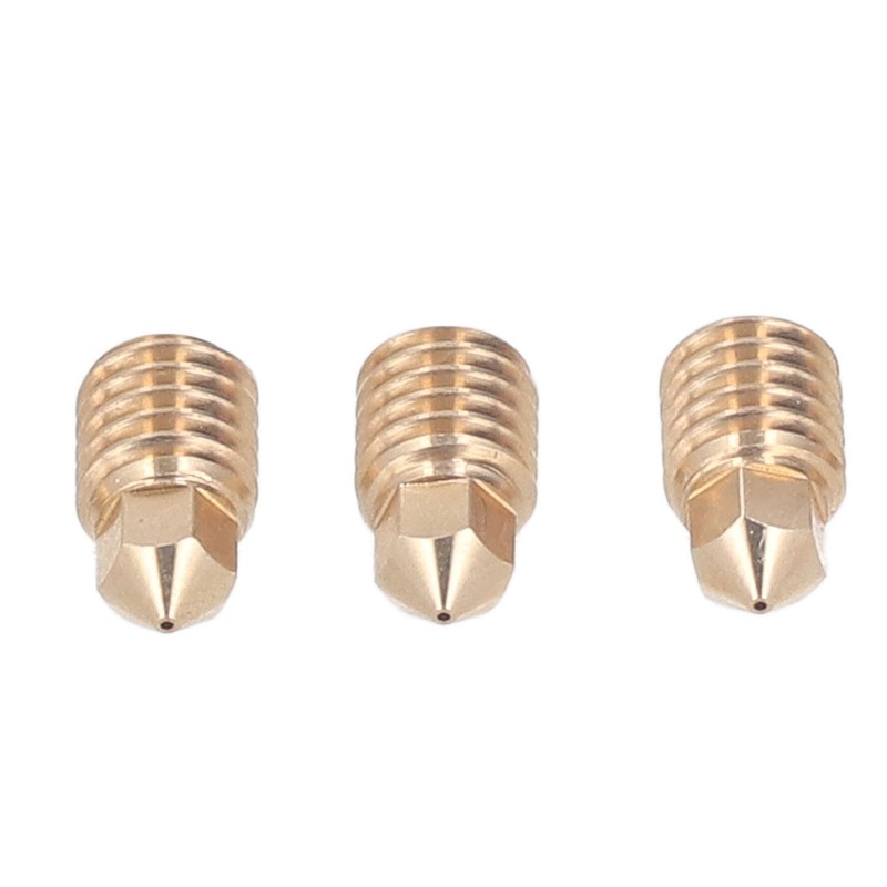 5Pcs 3D Printer Brass Nozzles Tight Connection Heat Resistant 500℃