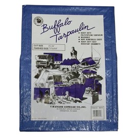 T.W Evans Cordage 03060 Buffalo Blue Poly Tarpaulin, 30-Feet by 60-Feet