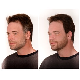 The Younger Looking Beard (Auburn) Beard and Mustache Darkener. Non Allergenic. 1 Minute Brush On