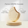Fiorella Crunch Wafer Cookies, White Chocolate Covered Crispy Thin Crunch