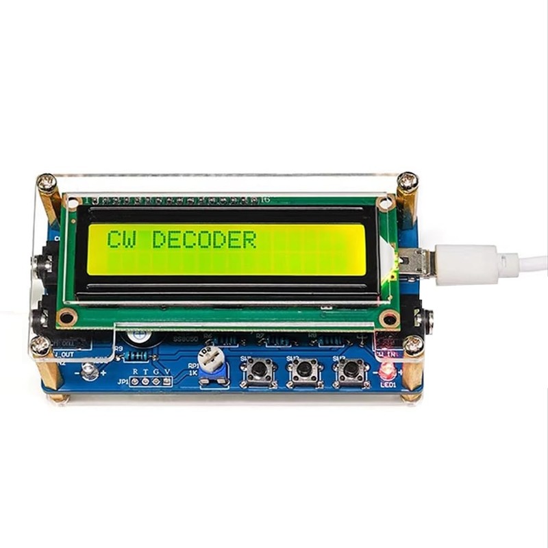 Comphic Upgraded CW Morse Code Decoder Finished +Case+Button Kit with