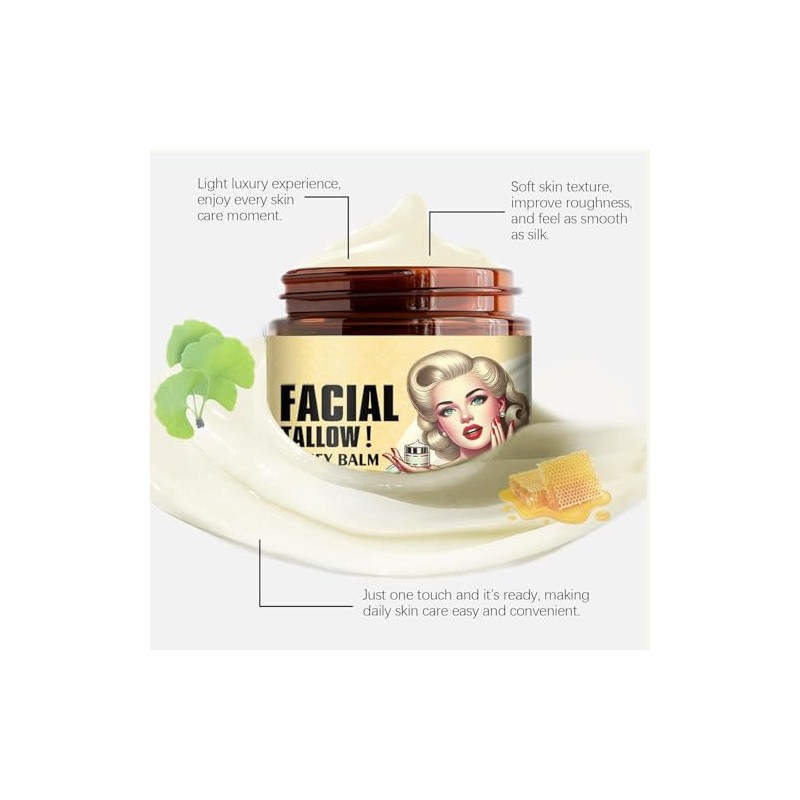 Bálsamo Batido Sebo Res Miel Cuidado Piel Crema Hidratante Facial