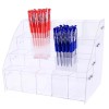 aoory Clear Acrylic Pen Holder Stationery Store Storage Brush Case