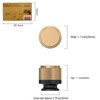 Amerdeco 10 Pack Champagne Bronze Black Knurled Cabinet Knobs Kitchen