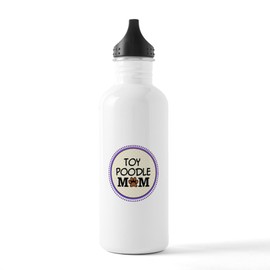 CafePress Toy Poodle Dog Mom Water Bottle 1.0L (34 oz) Stainless Steel Water Bottle