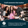 Libbey Hammered Stemless Wine Glasses Set of 8, 17-ounce, Dishwasher-Safe,