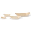 BIOZOYG Pack of 100 Wooden Bowls, 8 cm, Natural, Modern