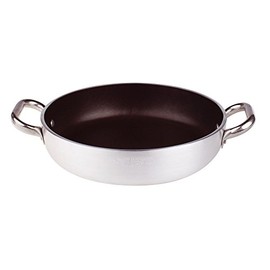 Pentole Agnelli Aluminium Anti - Adherent Professional Platinum Omelette Pan 5 Mm. with 2 Handle, Diameter 36 cm.