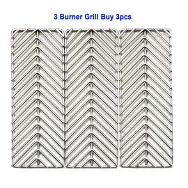 GRILLJOB V-Style Cooking Grate Stainless Steel 304 BBQ Grill Burners for Cal Flame Cal Flame P-Series, G-Series, and Convection Gas Grills