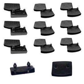 XIAONAN 20pcs 62mm × 9mm Plastic Bed Slat Cover Replacement Holder Caps for Holding Securing Wooden Slats Bed Base (10pcs End Caps + 10pcs Centre Caps)