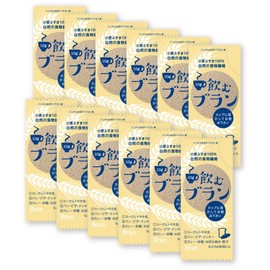 Kinoshita Flour Milling Trial Drinking Bran, 4.2 oz (120 g) (10 g x 12 Bottles), 100% Wheat Bran, Roasting, Fine Grinding (10 g Small Bags)