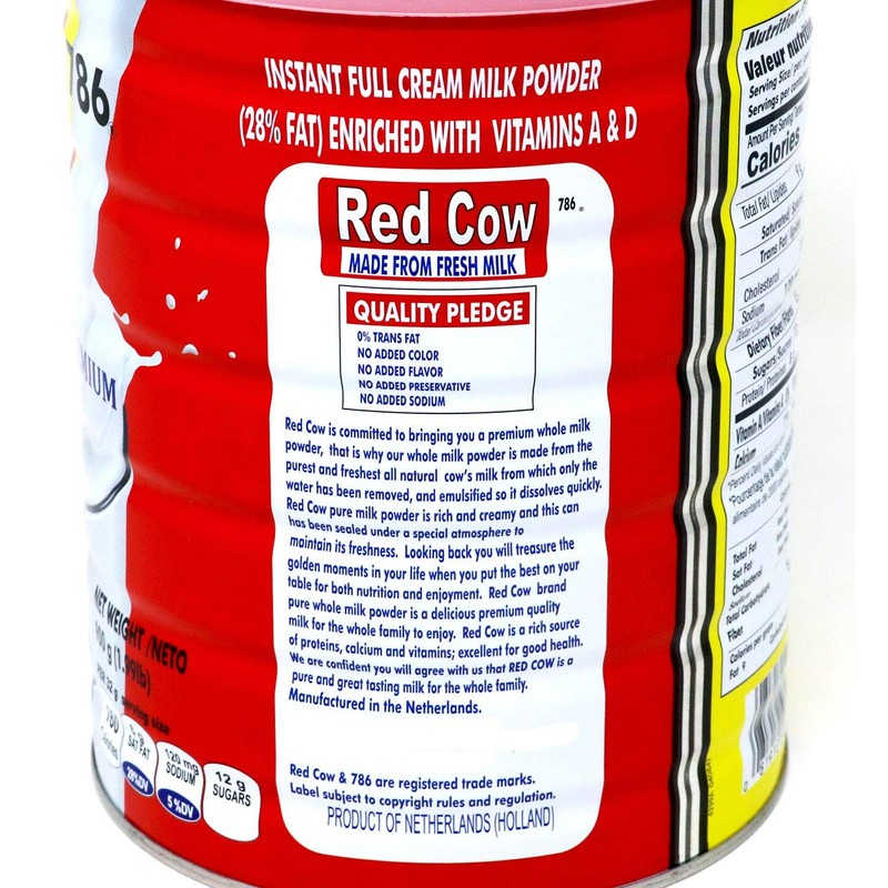 Red Cow Full Cream Milk Powder 900g, Made from Fresh