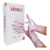 Guantes De Nitrilo Metálicos Uniseal Rosa Talla Ch
