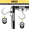 FINDMAG Pack of 6 Extra Strong Magnetic Hooks, Silver, 100