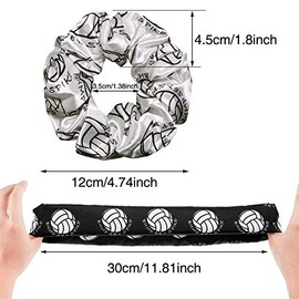 12 Gomas para Cabello de Seda Bandas de Lazos de Satén Elásticas para Cabello de Deporte de Voleibol Soportes de Cola de Caballo para Jugadores Equipo