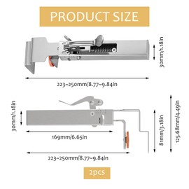 Qivine 2 Pcs Drawer Front Installation Clamps, 21-50mm Adjustable Drawer Fixing Clamp, Cabinet Clamps Installation Tools with Single Press Quick Fixing for Drawers Installations, Household Assembly