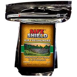 SAFE SHIELD AIR FRESHENER PADS SCENTS 60 COUNT CAR LOT AUTO RENTAL DETAILER DEALERSHIP (MOUNTAIN AIR)