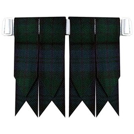 AAR Tartans Kilt Flashes with Heavy Buckle Elastic Adjusters Fit